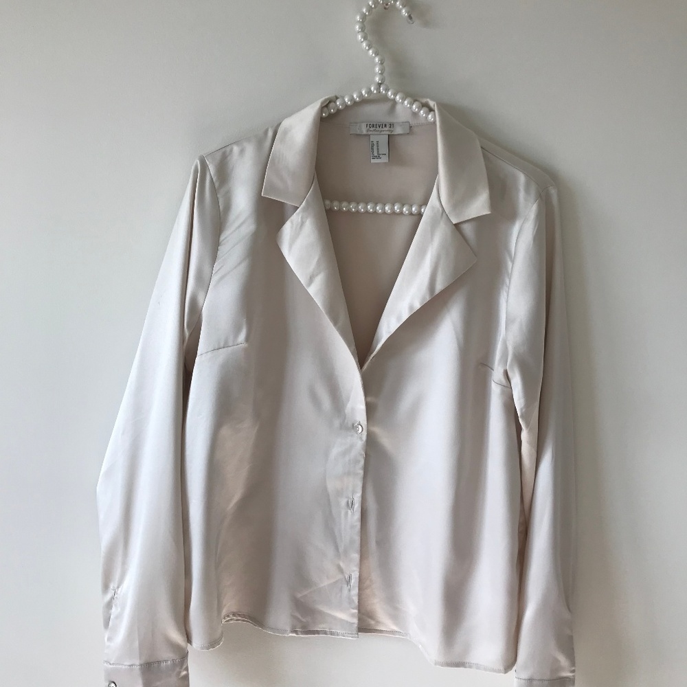 F21 Satin Blouse (M)